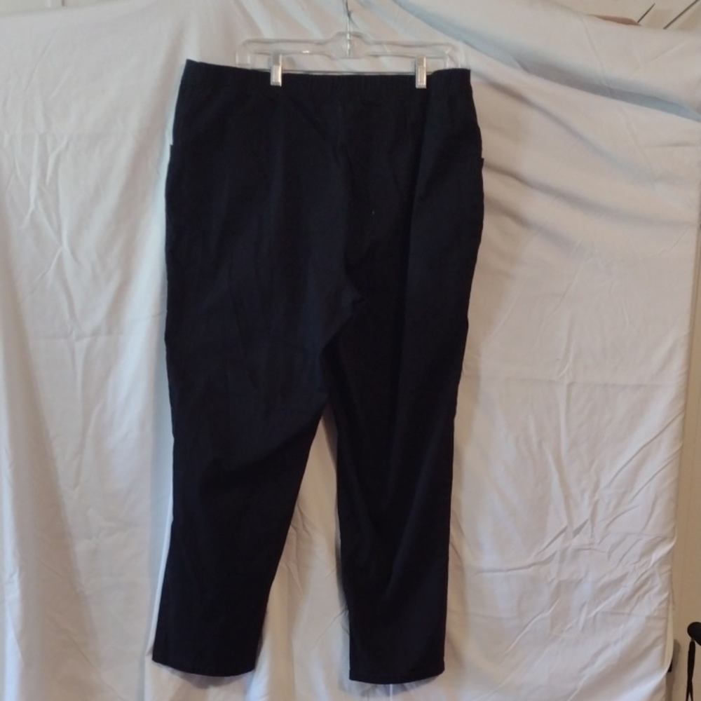 2pr. Women's Plus Size Pull On Stretch Woven Pants - Picture 9 of 10